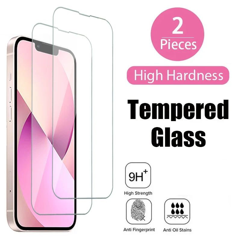 2X Tough Tempered Glass Screen Protector for iPhone 14