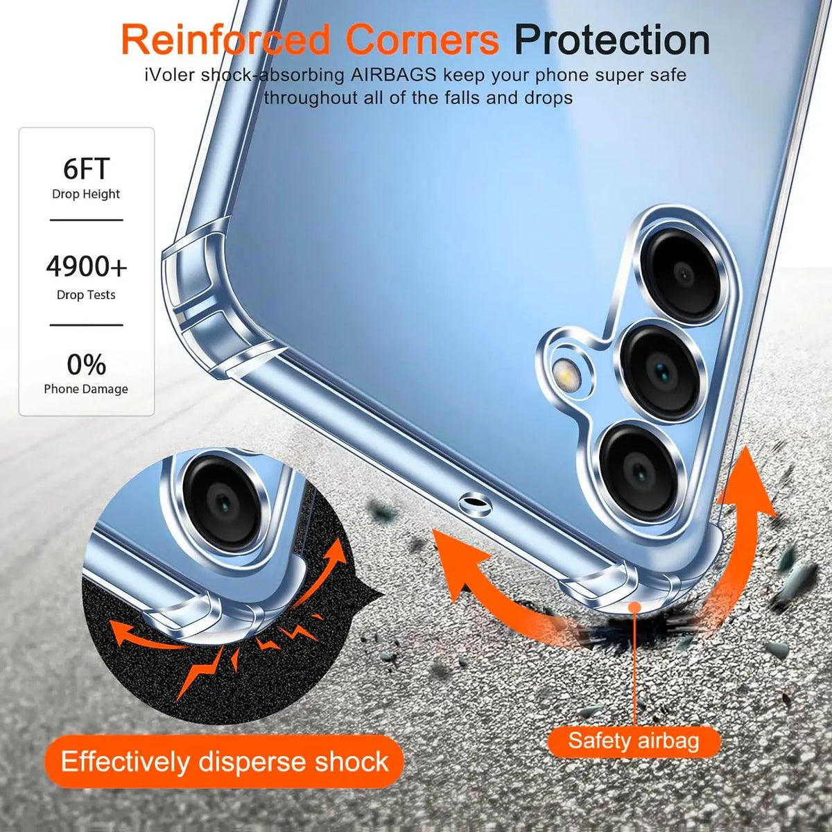 For Samsung Galaxy A55 Clear Case