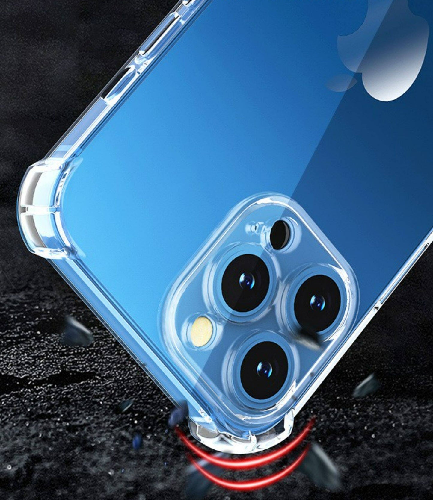 For iPhone 16 Pro Crystal Clear Case,Slim Crystal Clear