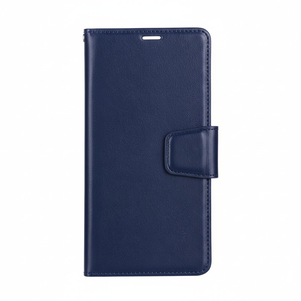 For iPhone 18 Pro Max Wallet Case with Wrist Strap Navy blue Colour Flip Cover