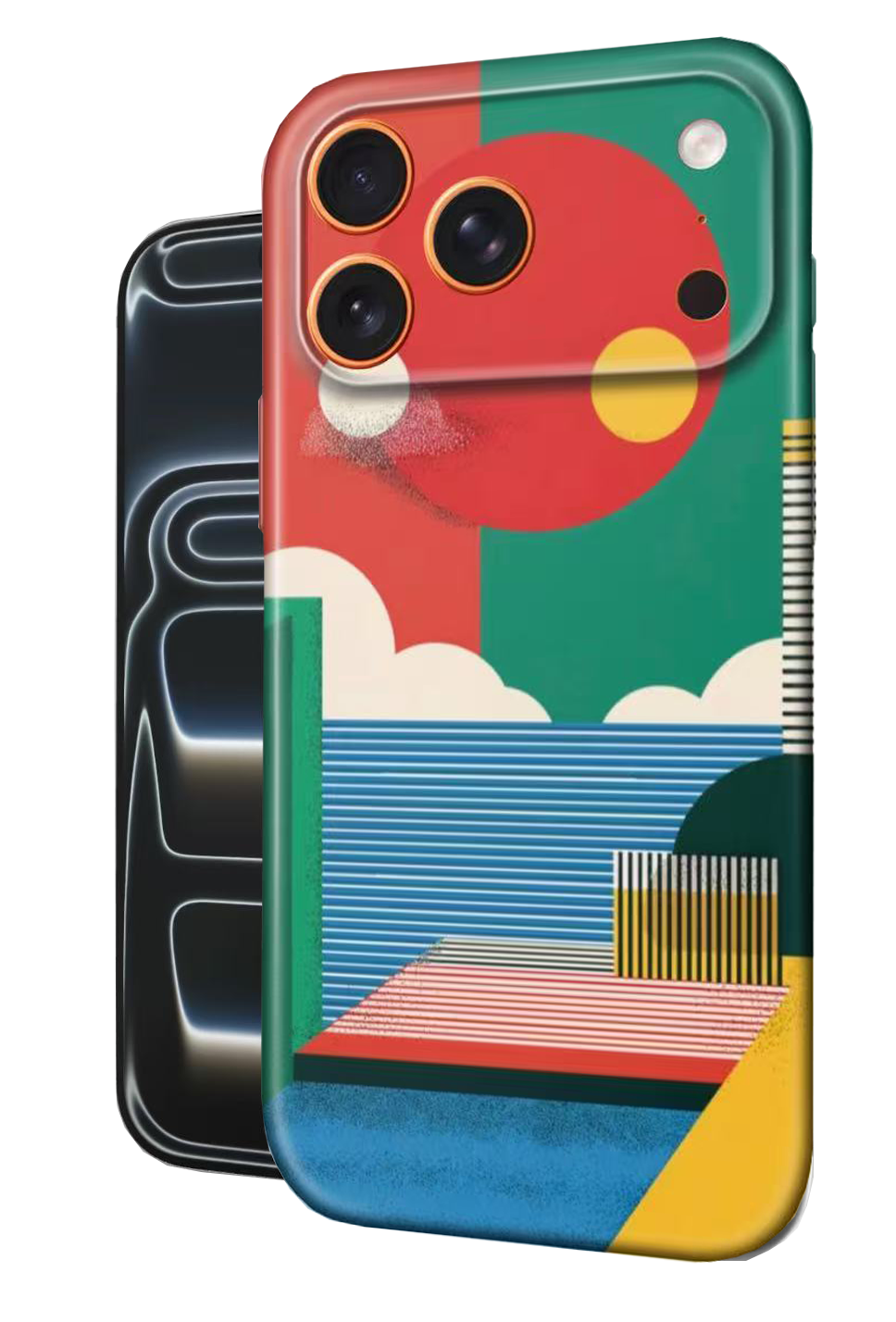For iPhone 17 Pro Max Slim Case with Camera Lens Protection, ColourCloud Pattern