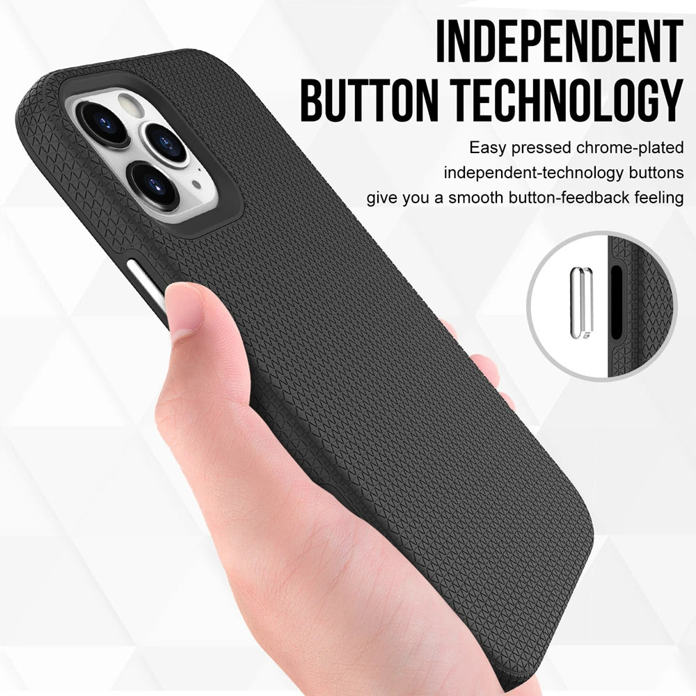 For iPhone 11 Pro Shockproof Case Rugged Black Case