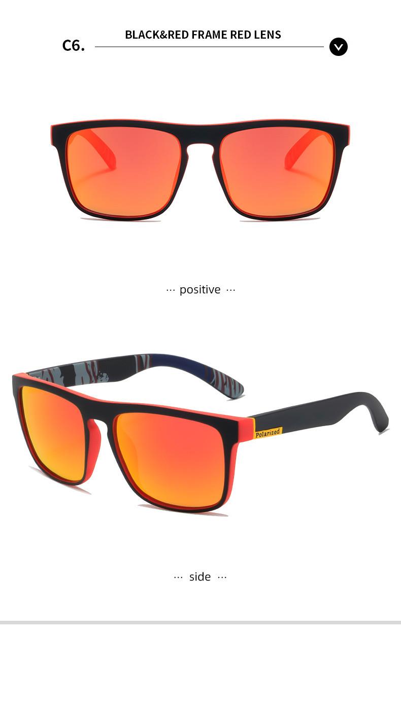 Large Frame Sunglasses Polarized Glasses Sports Orange Colour Eyewear