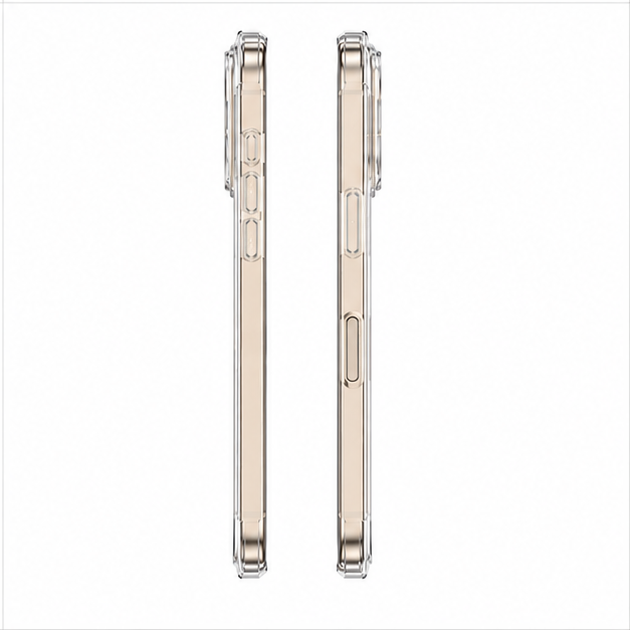 For iPhone 16 Pro Max Shockproof Crystal Clear Phone Case