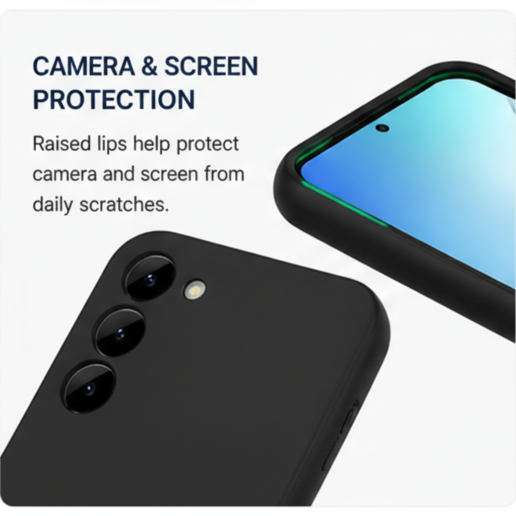 For Samsung Galaxy A55 Case, Silicone Cover