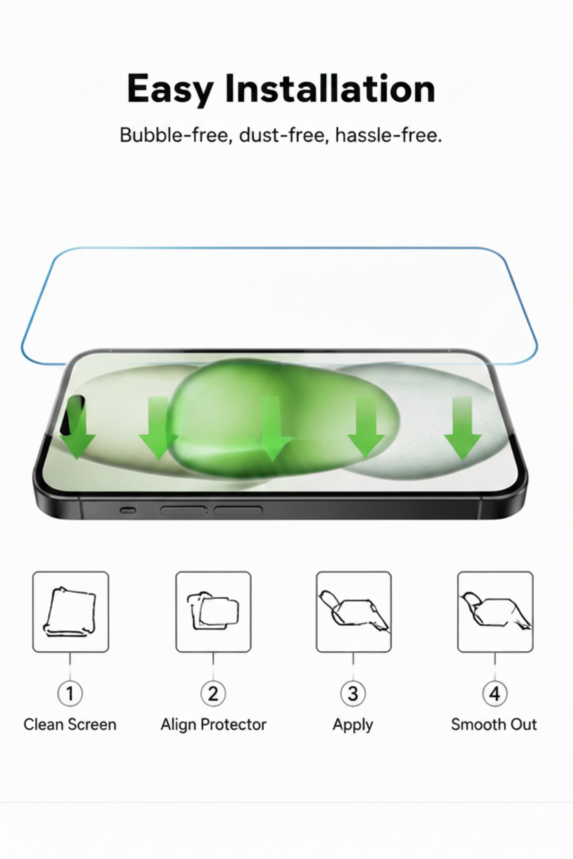 2-Pack For iPhone 14 Pro Max Tempered Glass Screen Protectors