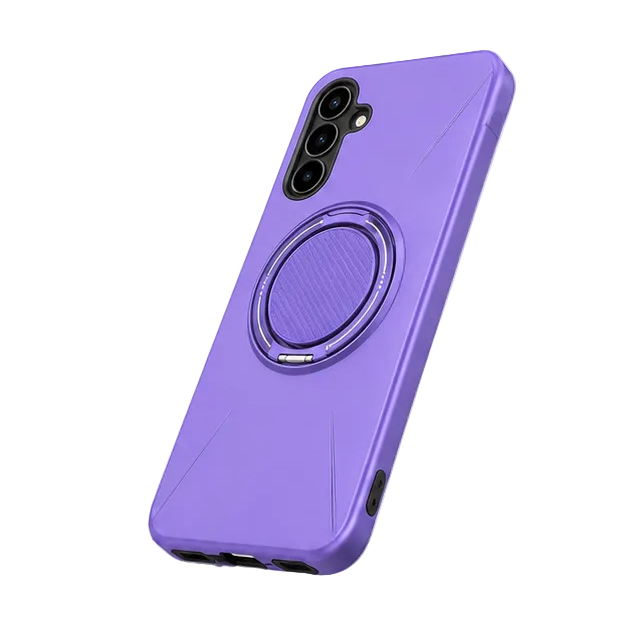For Samsung Galaxy A27 Purple Magsafe Spin Grip Phone Case