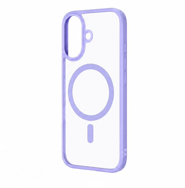 For iPhone 16 MagSafe Compatible Case Shockproof Anti Drop-Light Purple