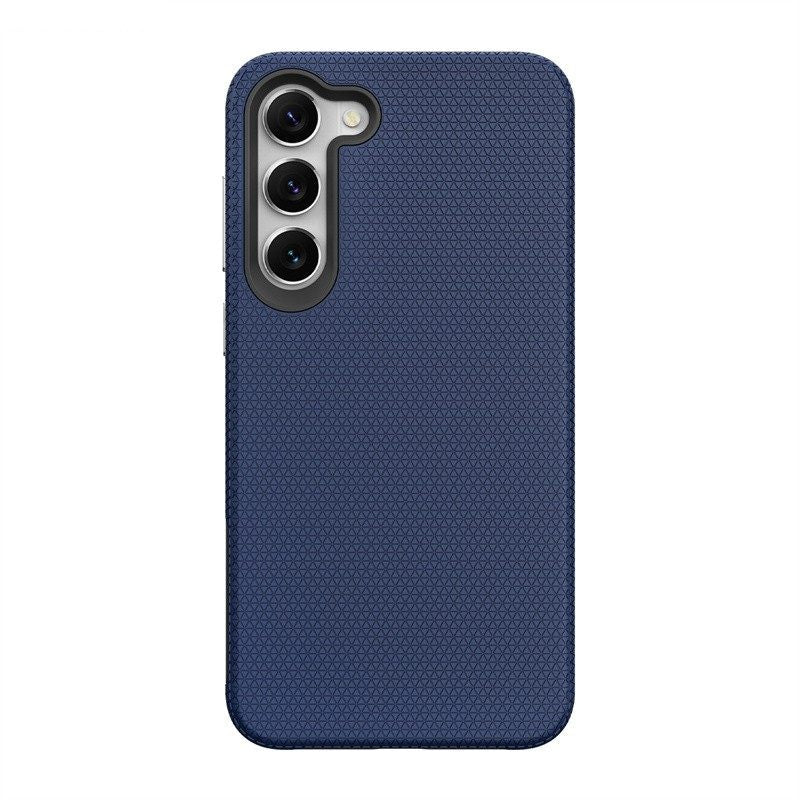 For Samsung Galaxy S25 FE Shockproof Rugged Navy Blue Case + 2 x Screen Protector