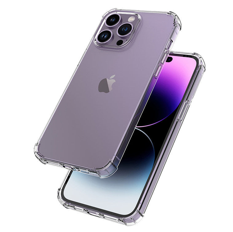 For iPhone 14 Pro Crystal Clear Case - Reinforced Corners