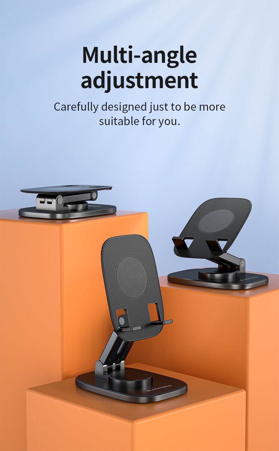Universal Portable Folding Desktop Stand - Black