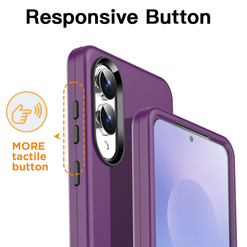 For Samsung Galaxy S25 Edge Shockproof Heavy Duty Case -Purple