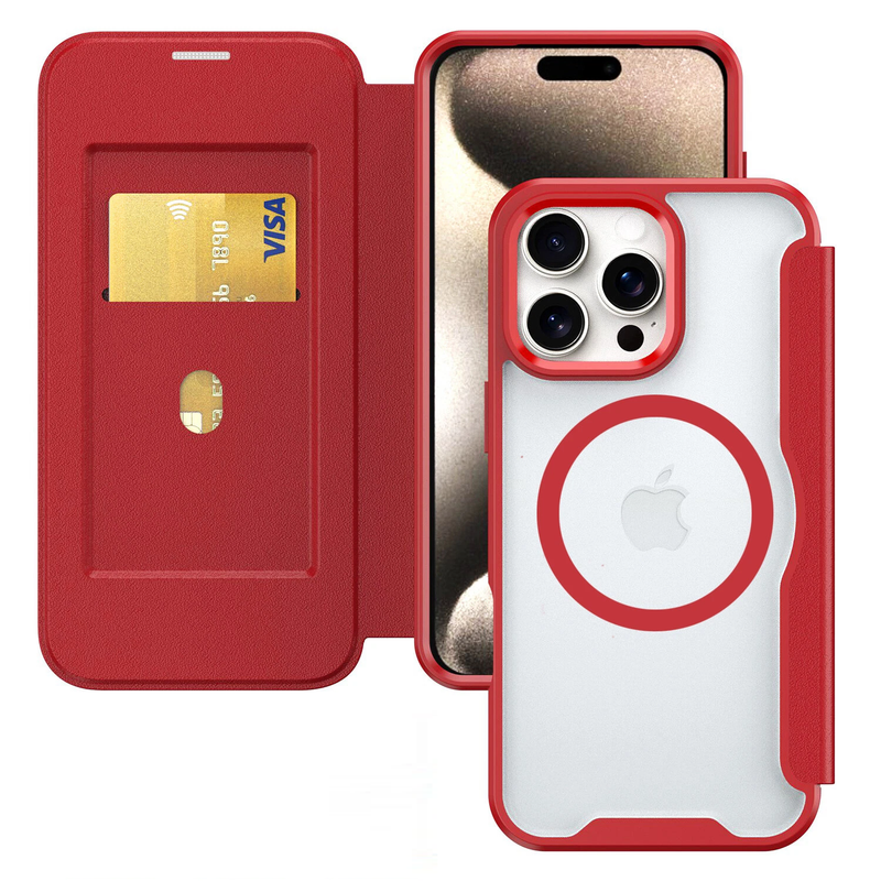 For iPhone 12 Pro Magnetic Wallet Flip Case