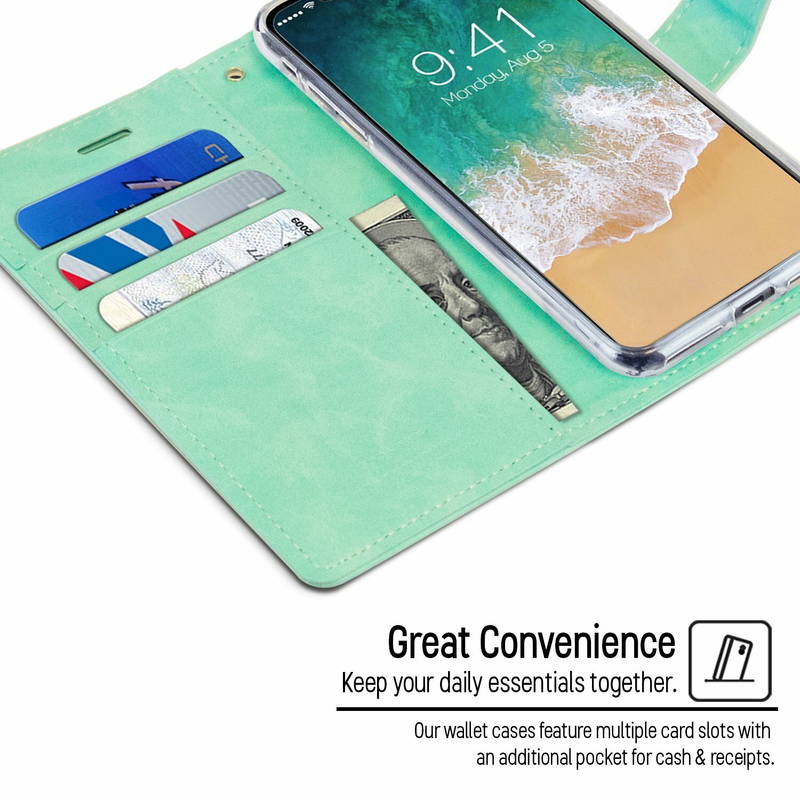 Wallet Case For iPhone 17-Mint Green Colour