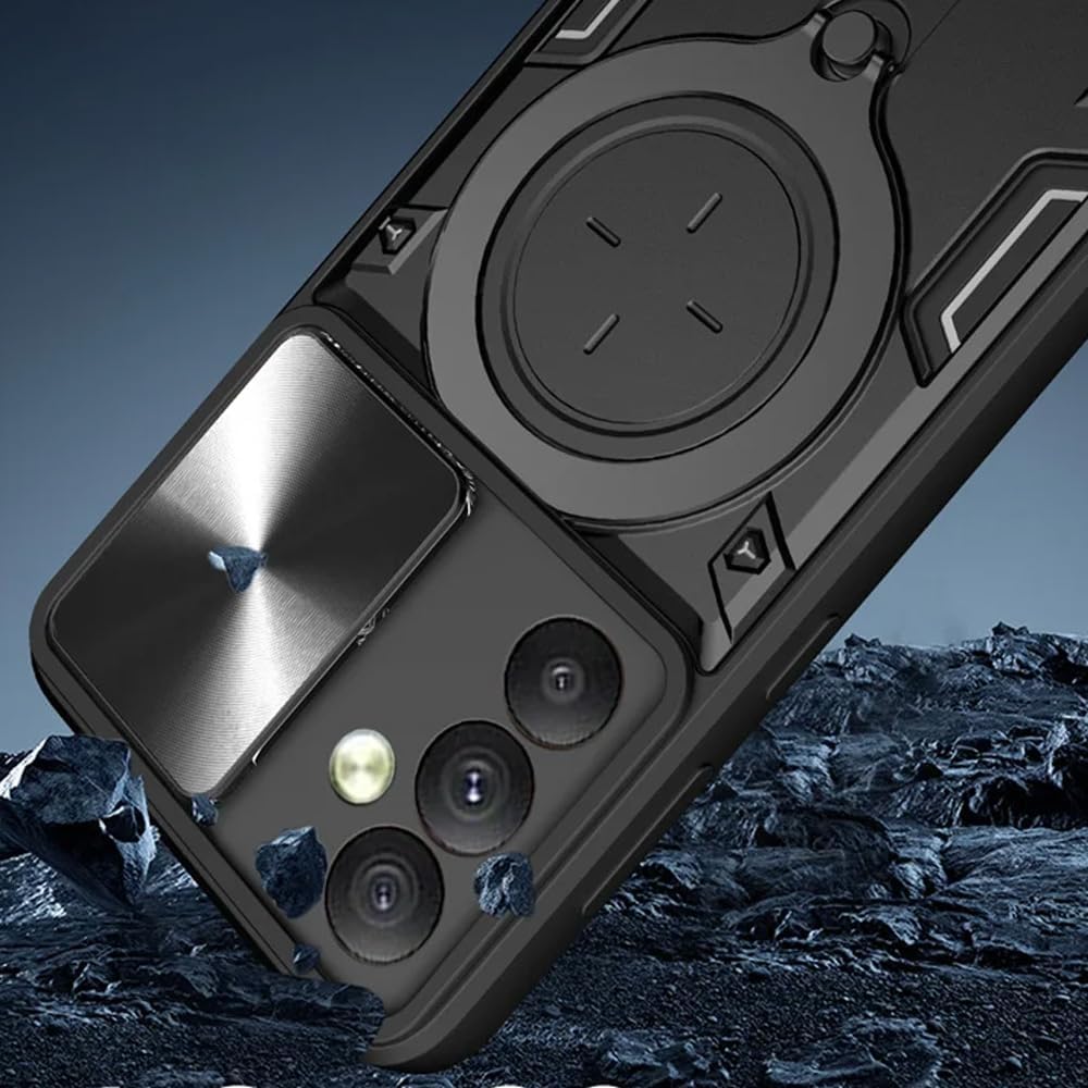 Shockproof case with Camera Slide Window Cover For Samsung Galaxy A55
