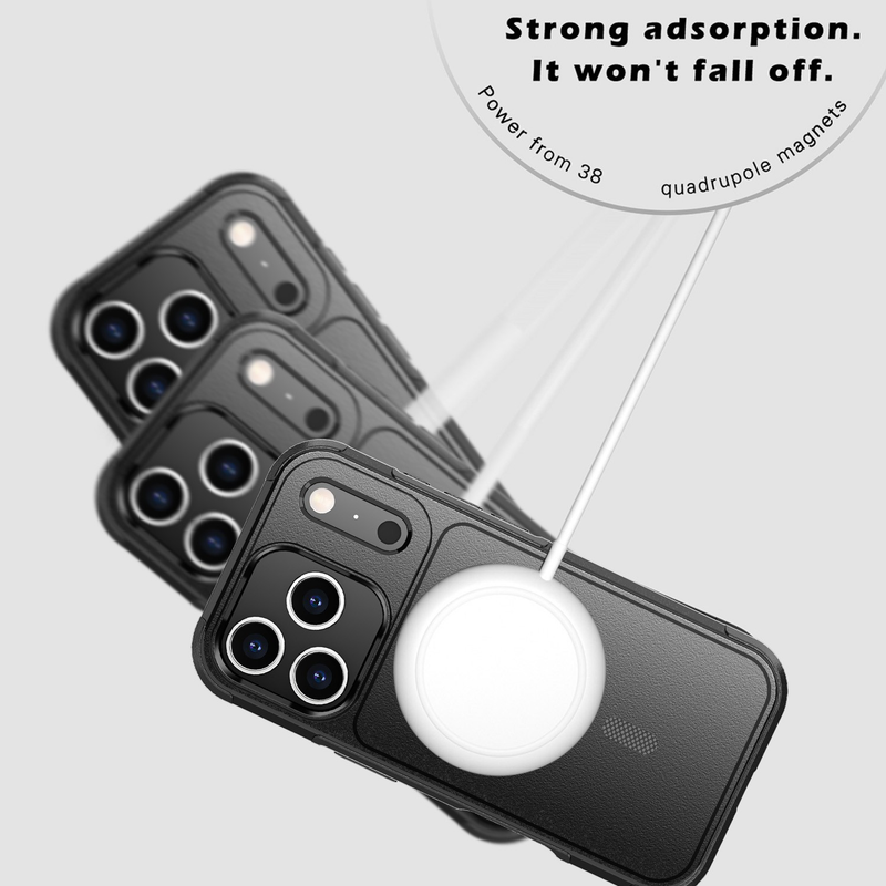 For iPhone 17 Pro Max MagSafe Case Heavy Duty Shockproof Rugged Cover