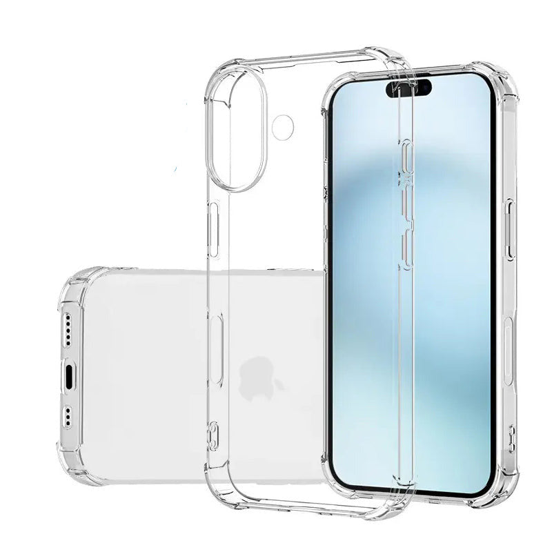 For iPhone 16 Plus clear case Slim Shockproof Silicone cover