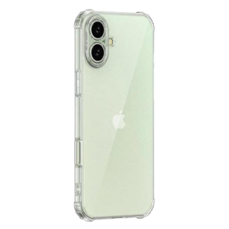 For iPhone 16 Plus case Crystal Clear Shockpoof with Reinforced Corners Slim Fit Soft Flexible TPU Bumper