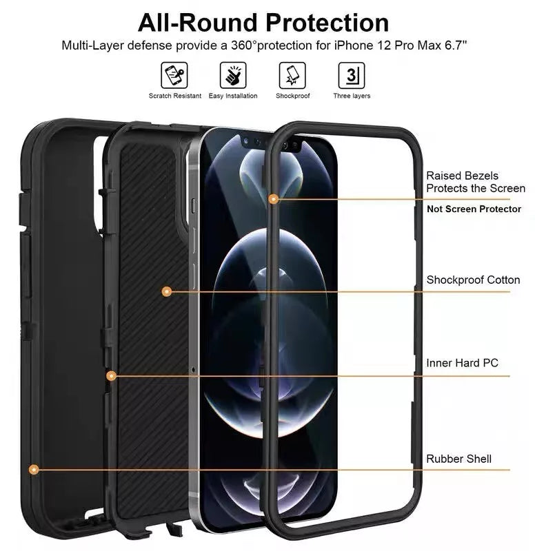For iPhone 16 Plus Heavy duty Builder Case