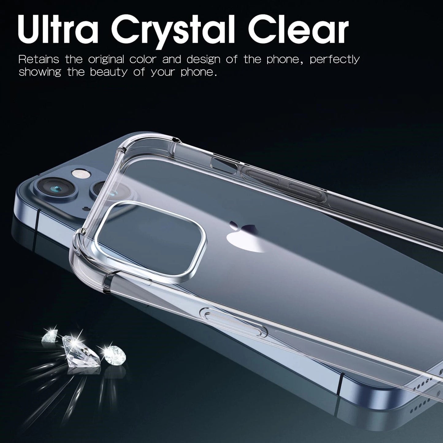 For iPhone 15 Clear Shockproof Cover