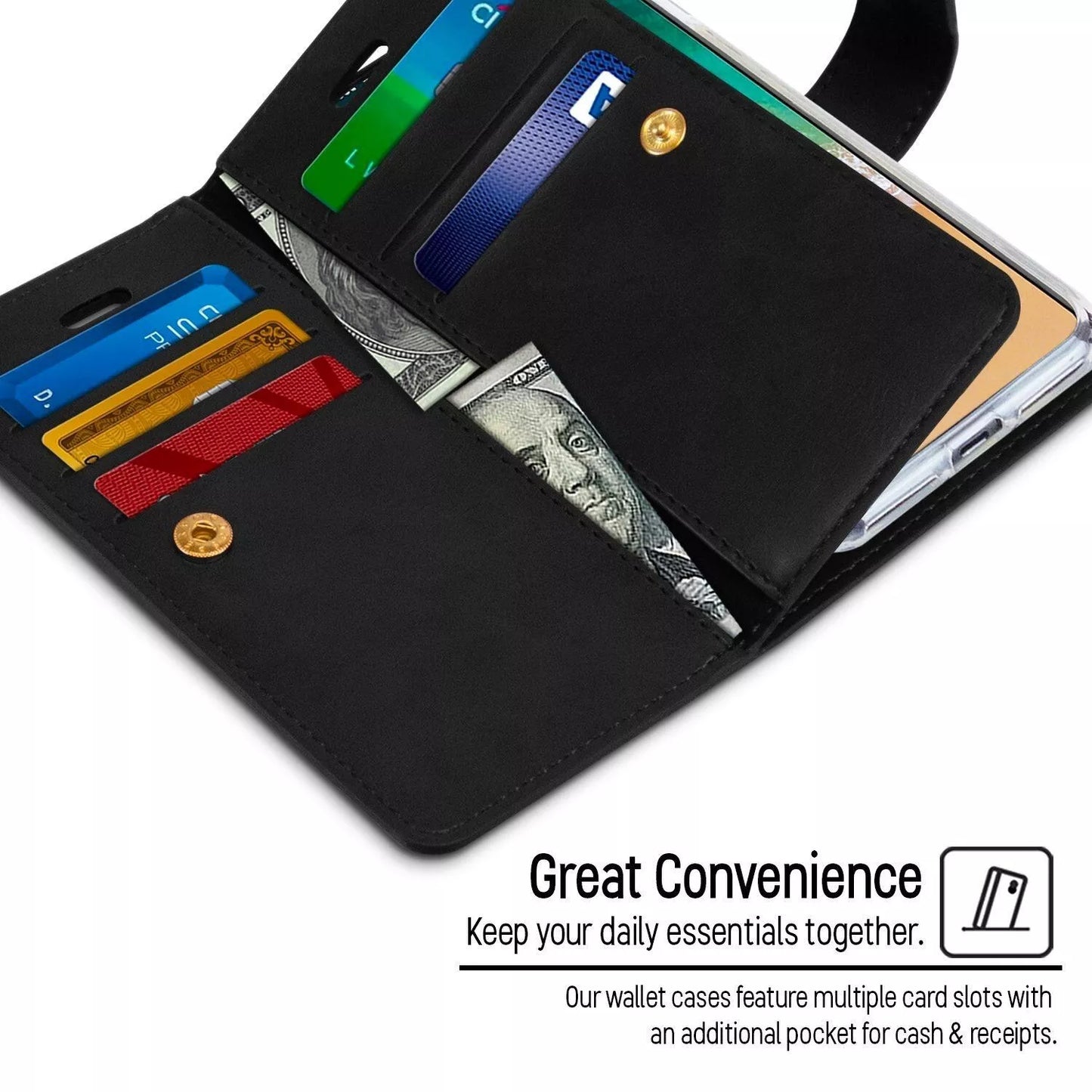 For Samsung Galaxy S23 Double Wallet Leather Flip Case