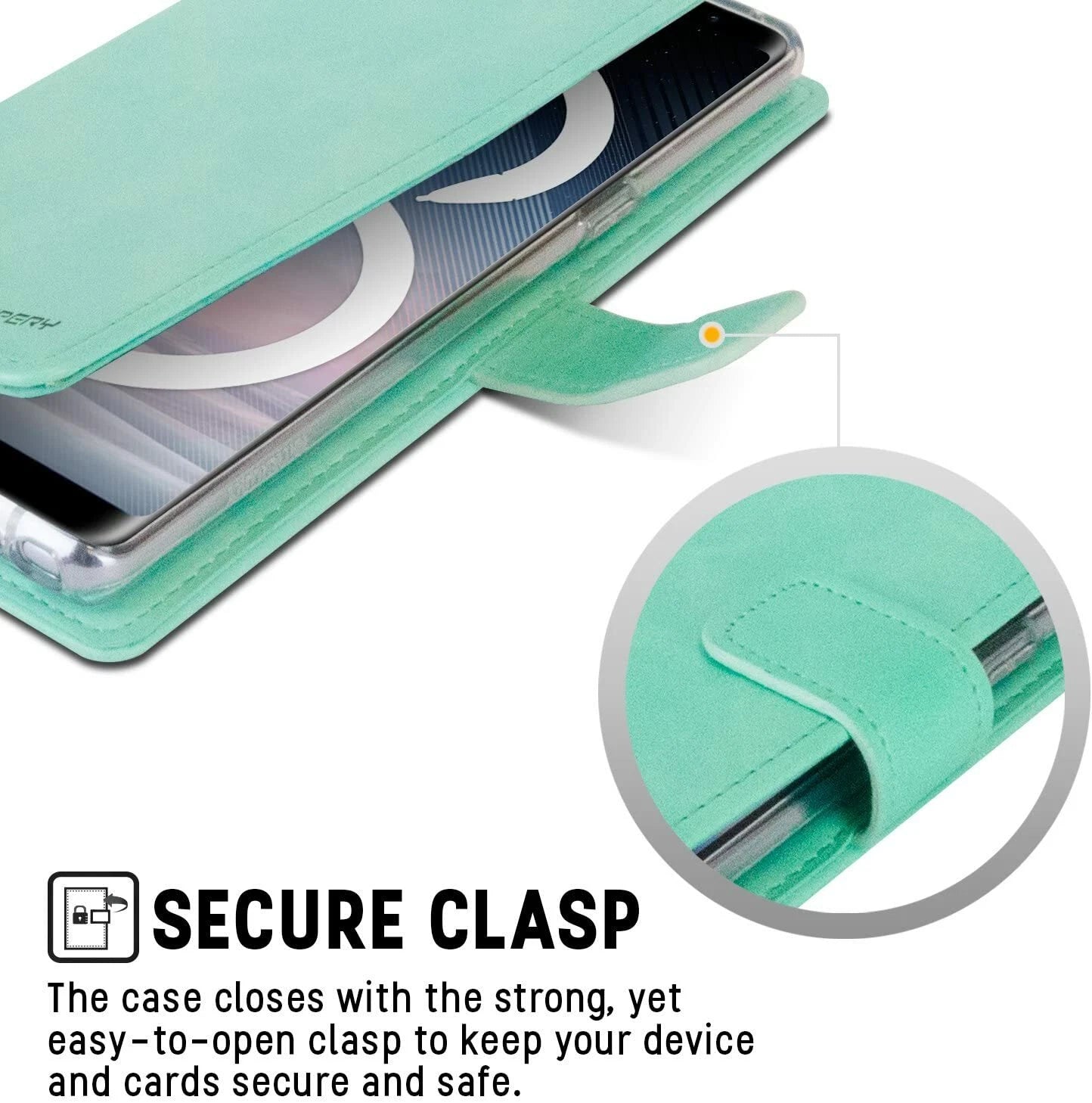 For Samsung Galaxy S26 Wallet Case Mint Flip Cover