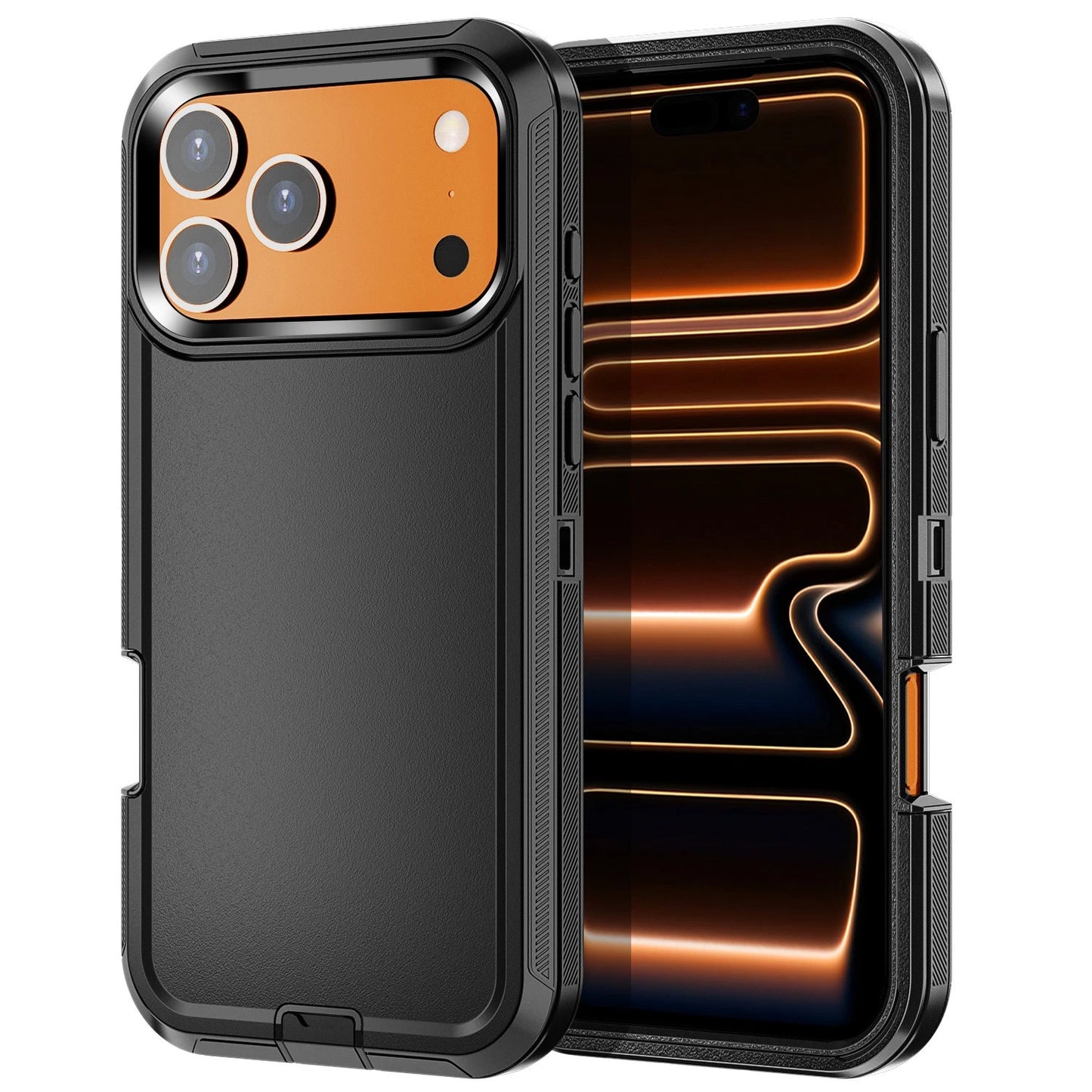 For iPhone 17 Pro Max Heavy duty Builder Case Black