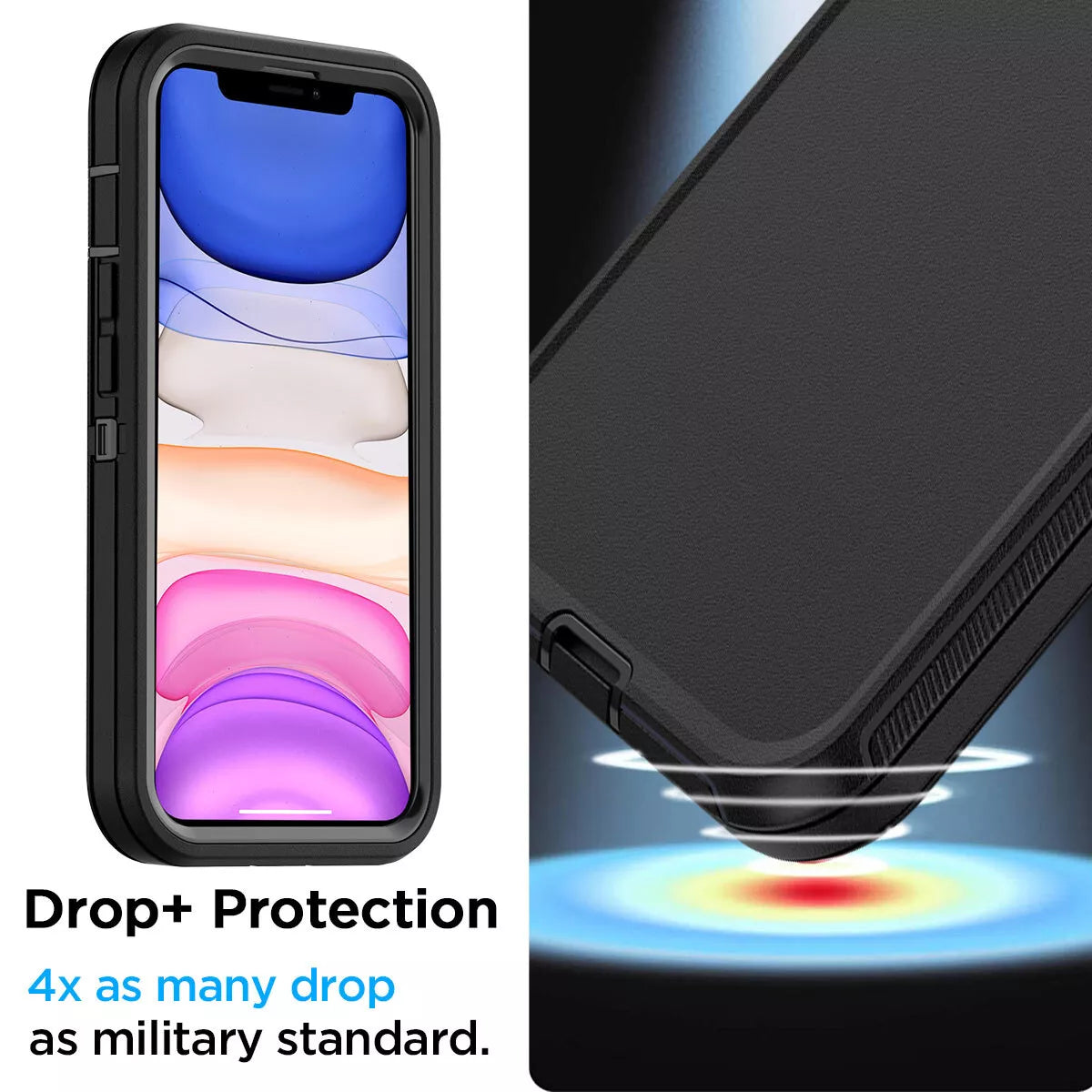 For iPhone 12 Shockproof heavy duty case Cover
