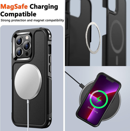 For iPhone 14 MagSafe Case Heavy Duty Shockproof Rugged Cover