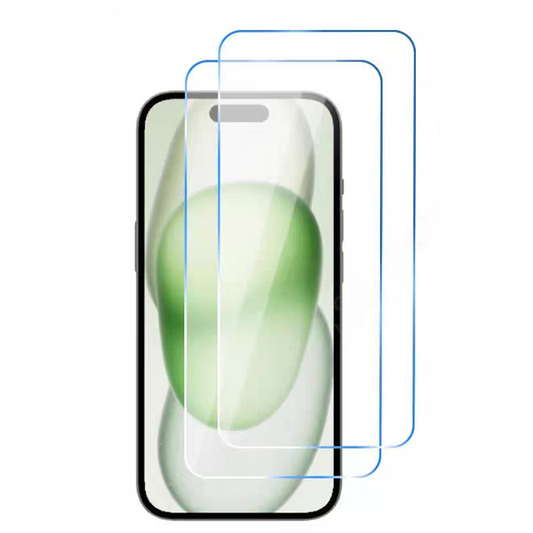 2-Pack For iPhone 16 Plus Tempered Glass Screen Protectors