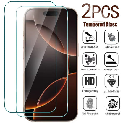 For iPhone 15 Plus Shockproof Rugged Blue Case + 2 Screen Protector