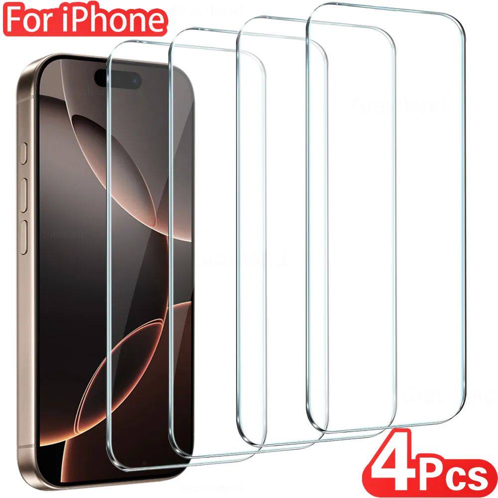 [4 Pack] Tempered Glass Screen Protector for iPhone 17 Pro Max