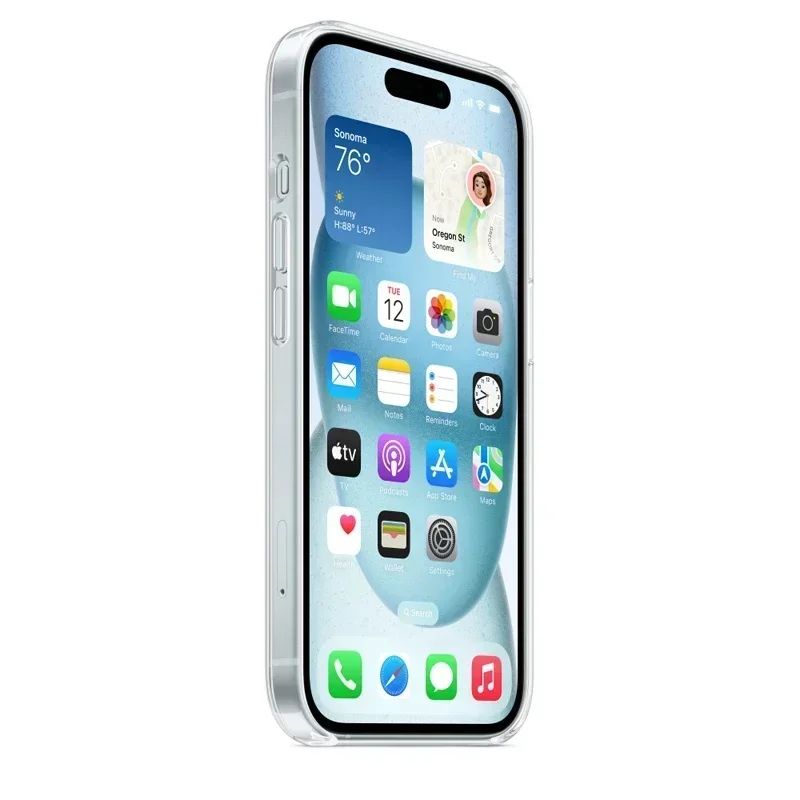 For iPhone 15 Clear Case- MagSafe