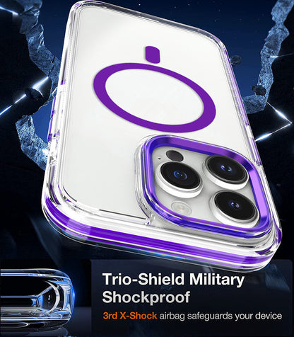 For iPhone 15 Pro MagSafe Case, Purple Edge