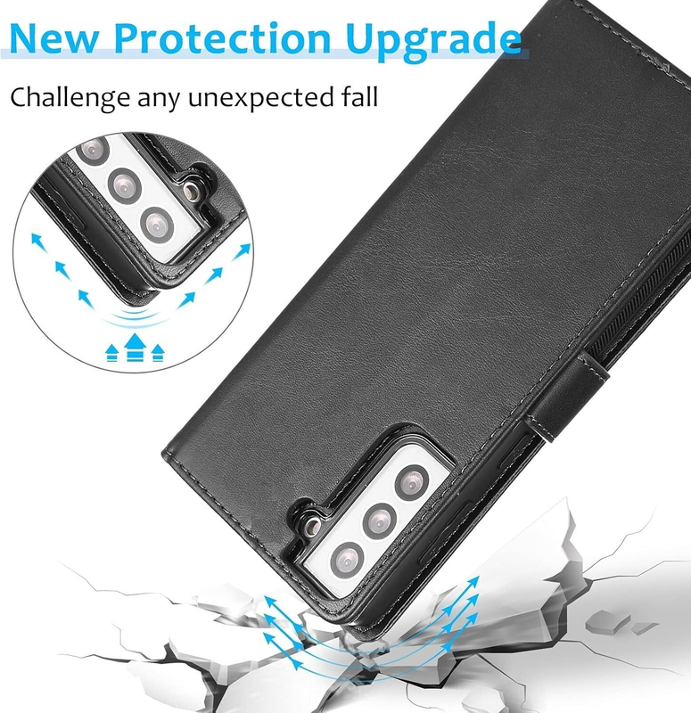 For Samsung Galaxy A26 Leather flip Black wallet Magnet cover