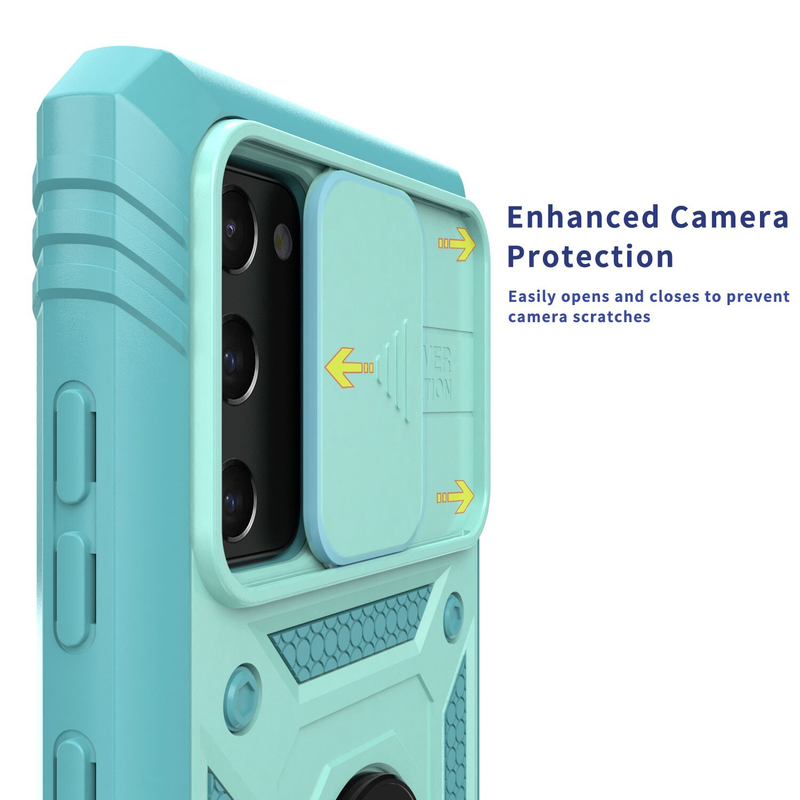 For Samsung Galaxy S21 FE 5G  Shockproof Case-Green