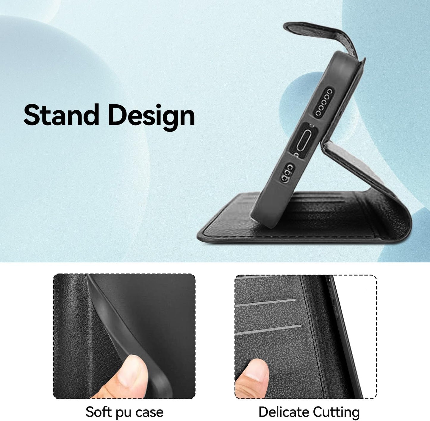 Protective PU Leather Wallet Case Cover for Samsung Galaxy A26