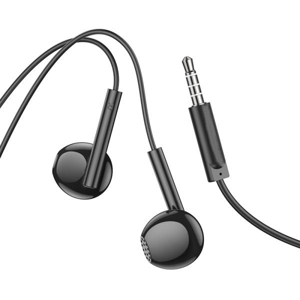 [2 Pack] Universal 3.5mm Audio Jack earphones with microphone - black