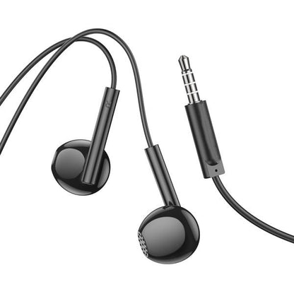 [2 Pack] Universal 3.5mm Audio Jack earphones with microphone - black