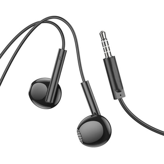 [2 Pack] Universal 3.5mm Audio Jack earphones with microphone - black