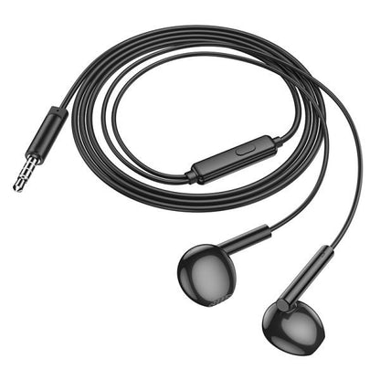 [2 Pack] Universal 3.5mm Audio Jack earphones with microphone - black