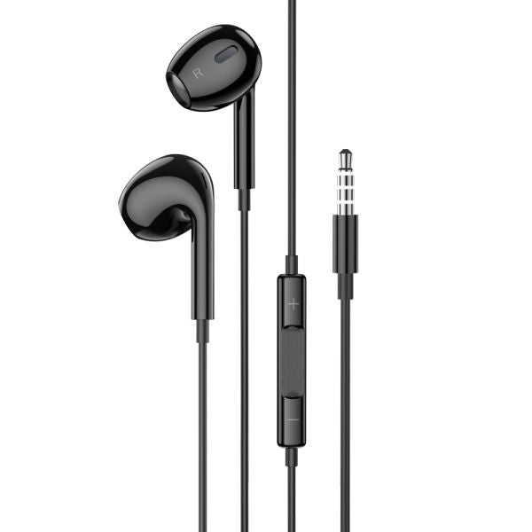 [2 Pack]Universal Wired earphones with microphone 3.5mm Audio Jack - black