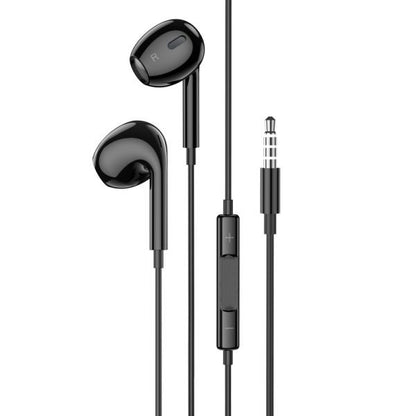 [2 Pack]Universal Wired earphones with microphone 3.5mm Audio Jack - black