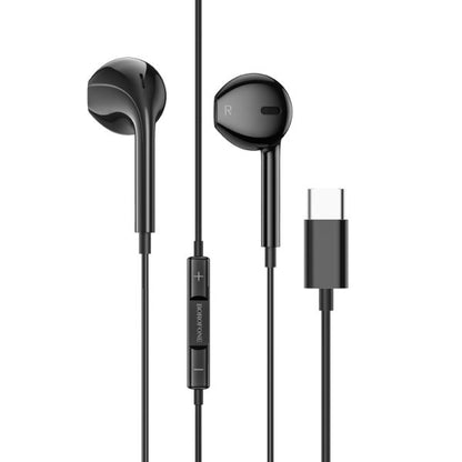Handsfree USB Type C Headphones Earbuds-Black