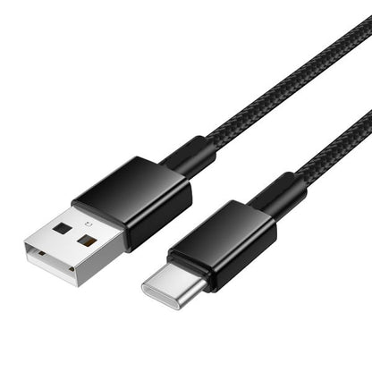 [2 Pack] 1M Durable  USB-A to USB-C Cable-Black