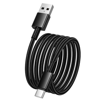 [2 Pack] 1M Durable  USB-A to USB-C Cable-Black