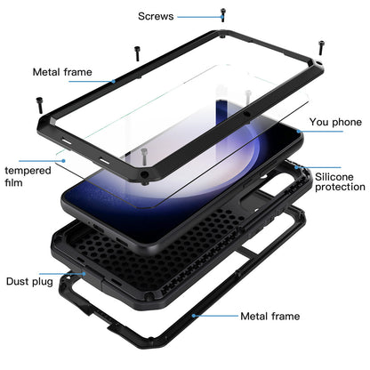 For Samsung Galaxy S21 Plus Case Heavy Duty Metal Cover