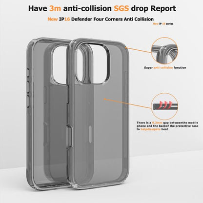For Iphone 16 Pro Case Translucent Black