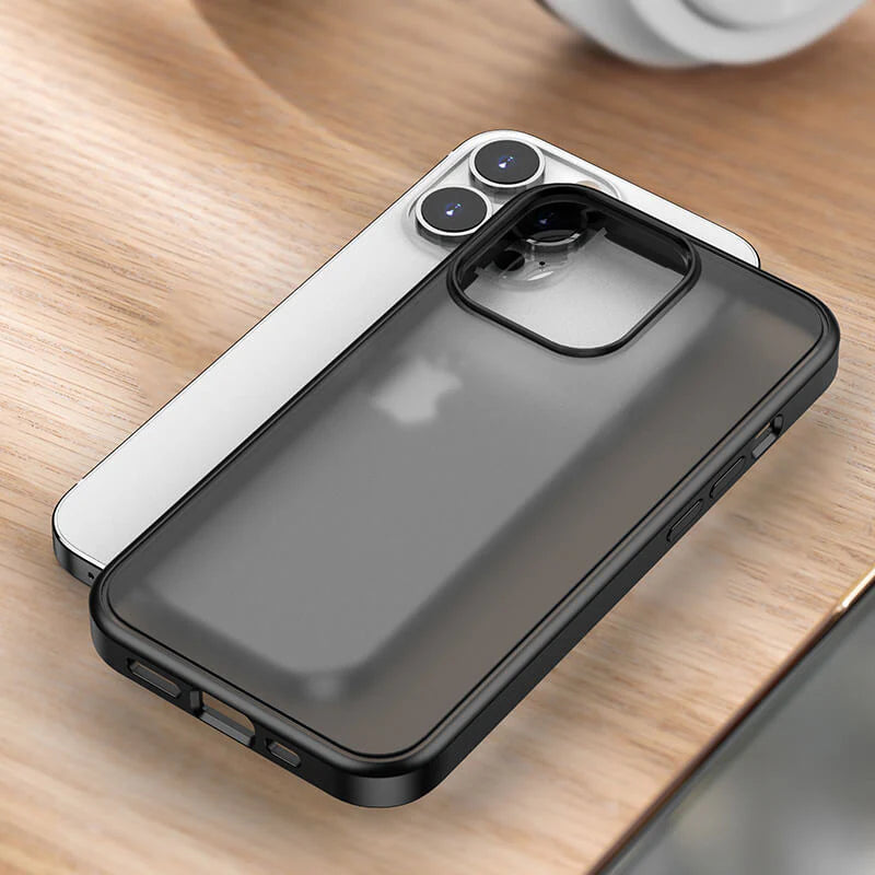 Matte Black Case for iPhone 13 Pro Shockproof Cover