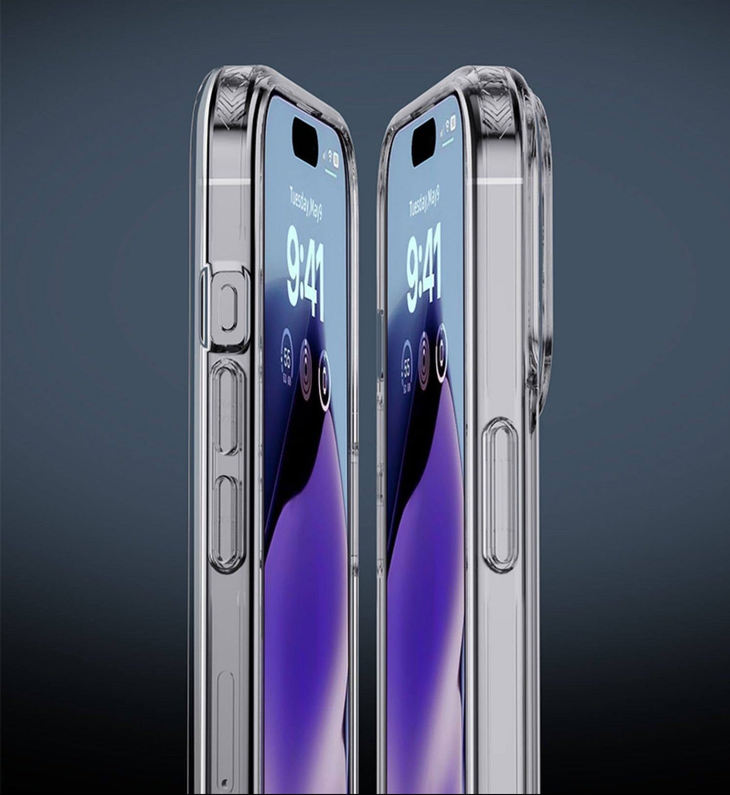 For iPhone 13 Pro Max Shockproof Transparent Case,Slim Protection